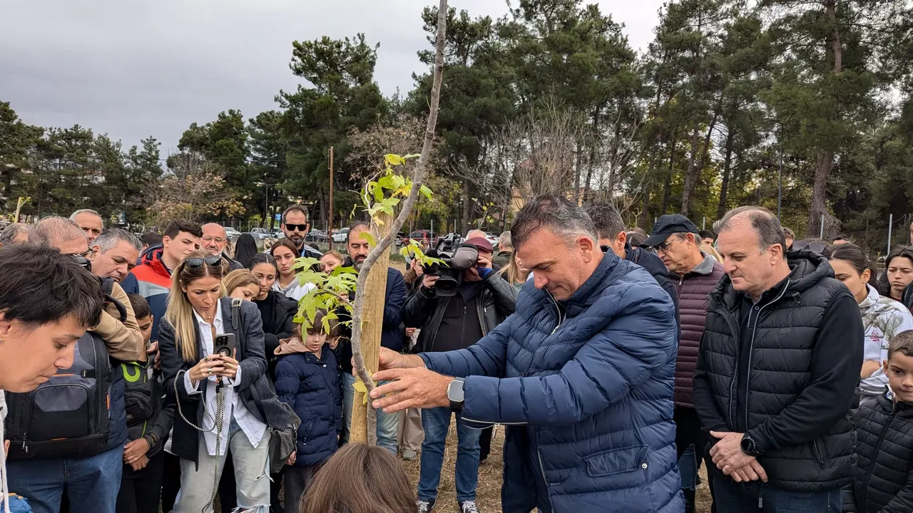 Μεγάλη η συμμετοχή του κόσμου στη δενδροφύτευση της Θεοφράστου (ΦΩΤΟ)