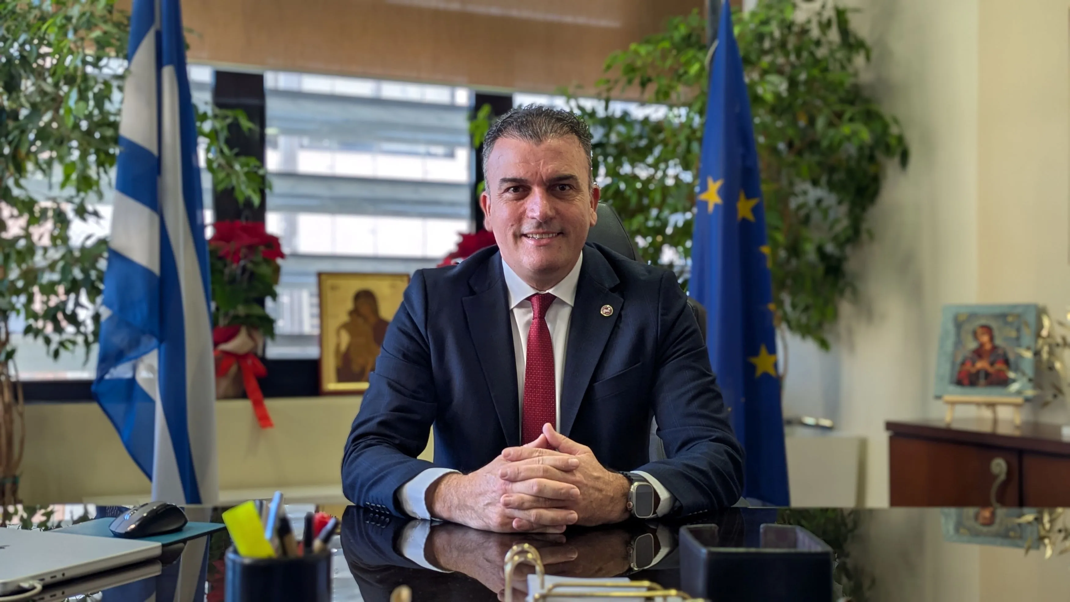 Ευχές για την ονομαστική του εορτή θα δέχεται το Σάββατο ο Δήμαρχος Λαρισαίων