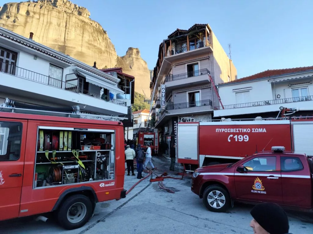 Τραγωδία στην Καλαμπάκα | Νεκρός από φωτιά σε ξενοδοχείο!!!