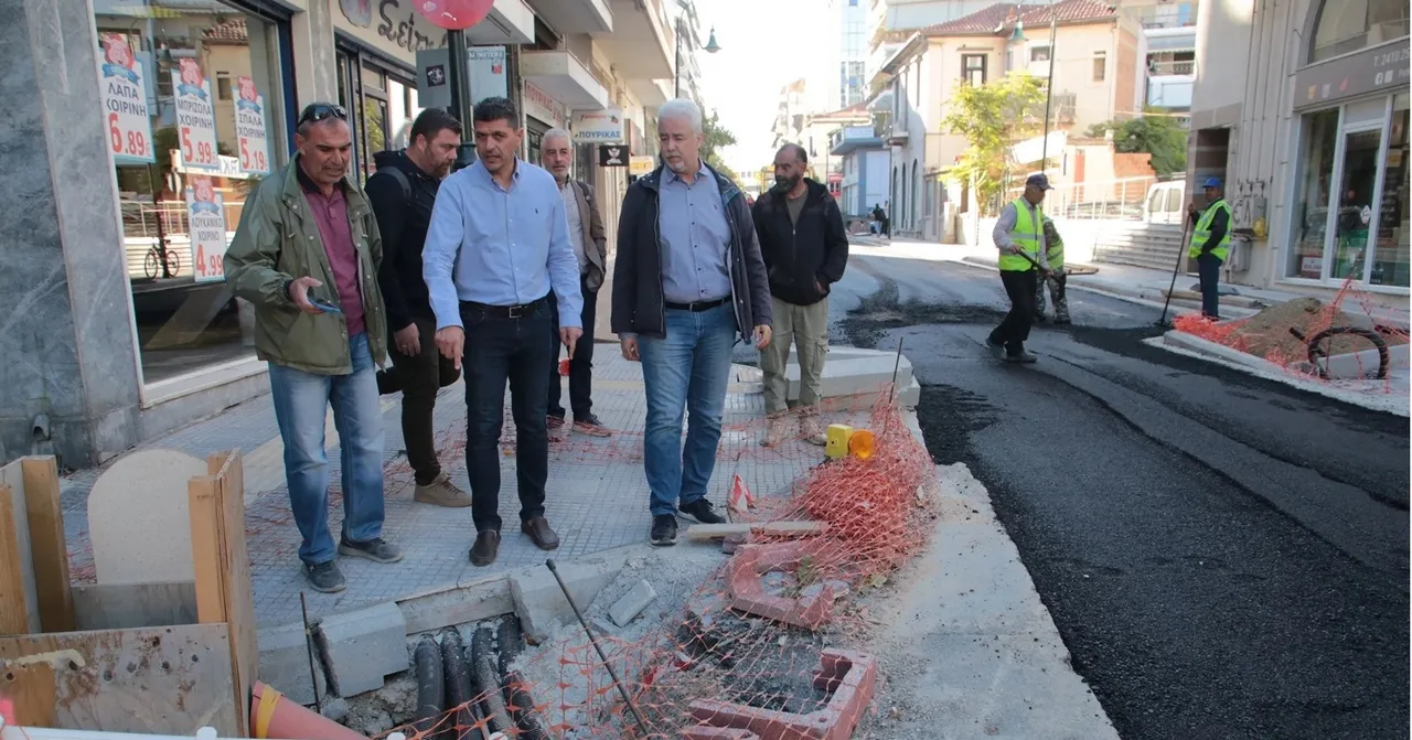 Έργων συνέχεια στο β’ τμήμα της Μανωλάκη - Σχεδιάγραμμα κυκλοφοριακών ρυθμίσεων