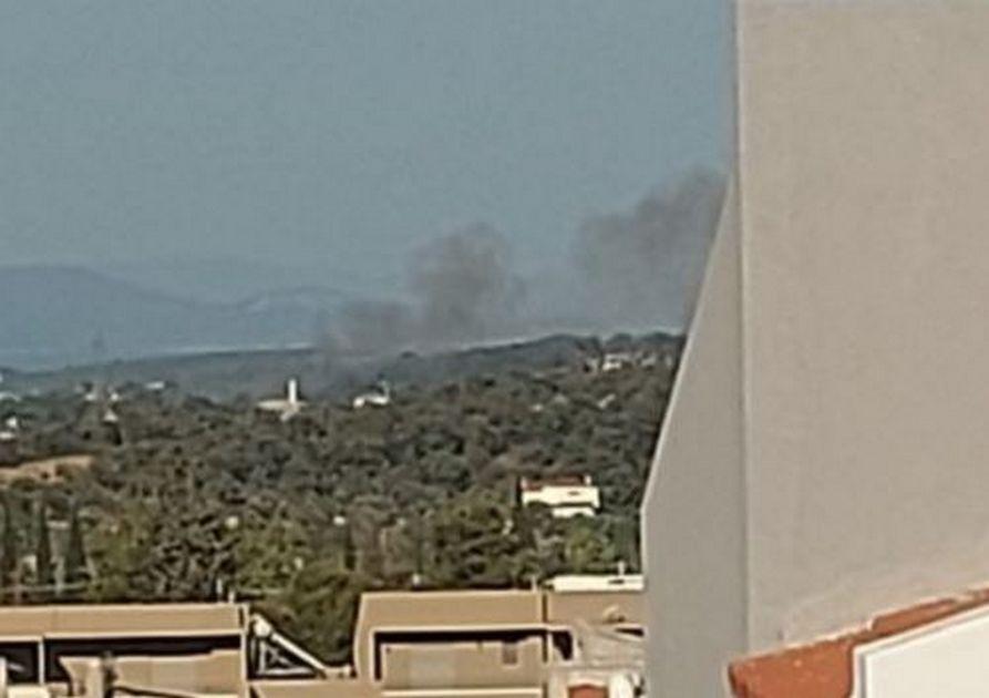Φωτιά στην Παιανία: Κοντά στον οικισμό Αργιθέα οι φλόγες